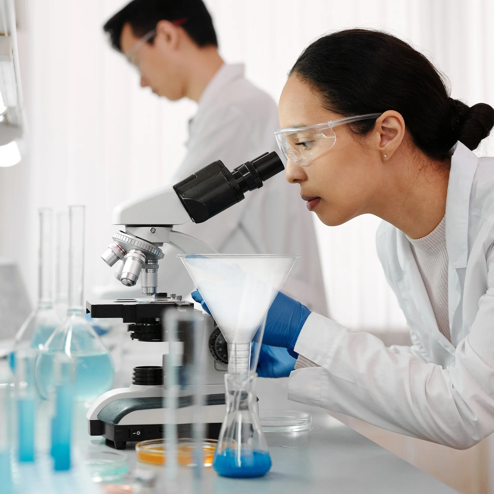 

5pcs Mini Set Plastic Laboratory Funnel For Liquid Solid Transfer Durable Scientific Experiment Tool Small Filling