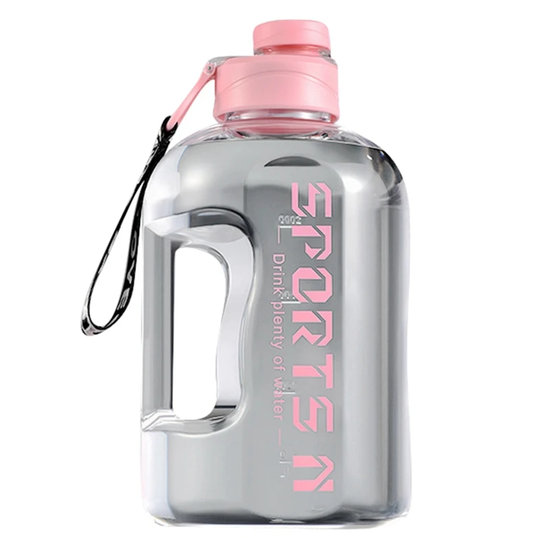 2.7L/1.7L Accurate Calibration Water Bottle for Hiking Fitness Camping Men Women Outdoor Large Leak-proof Gym Training Bottle