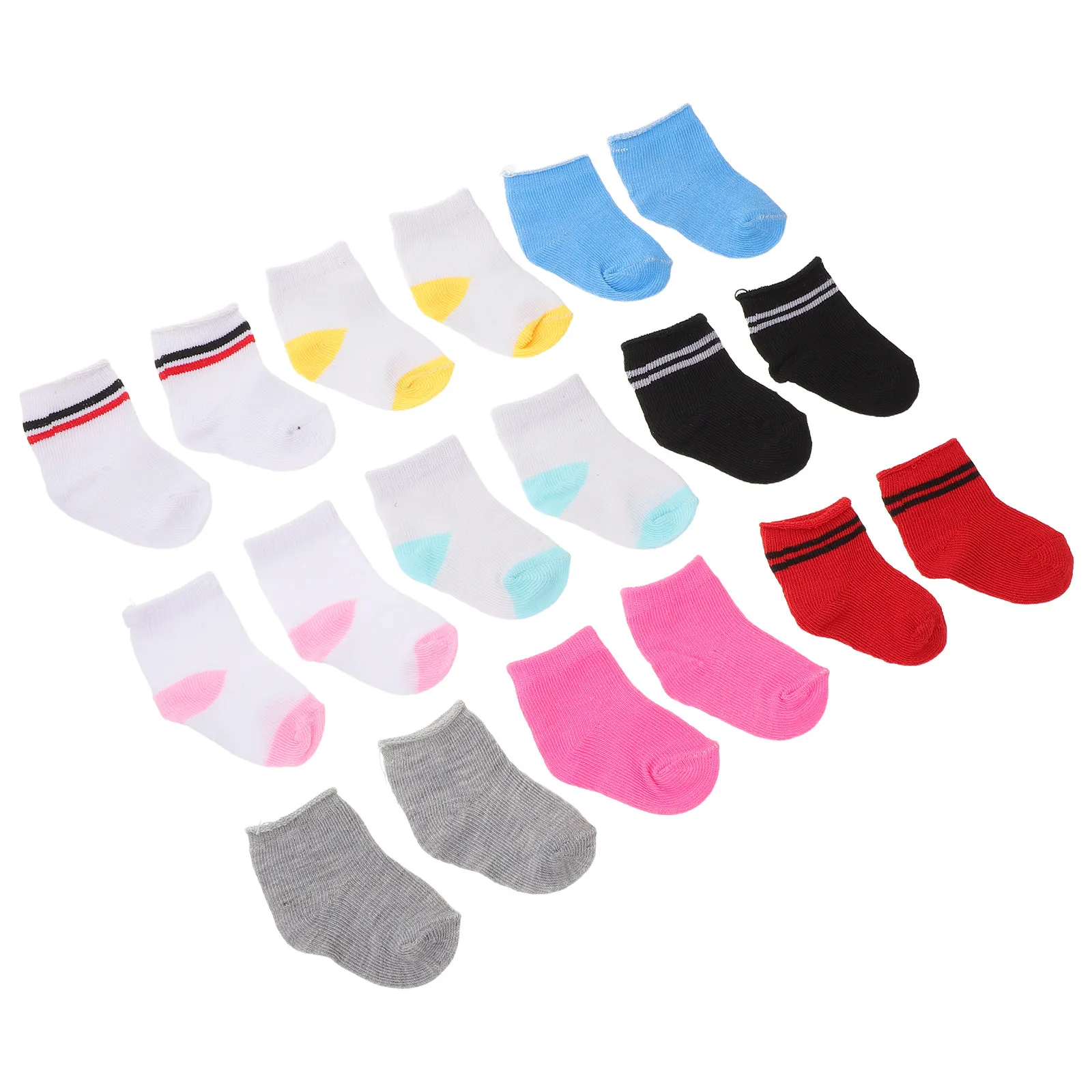 

Хлопковые носки для чирлидеров, мини-носки в полоску, детские аксессуары, одежда для фигурок, для малышей