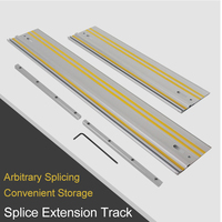 800mm Splice Extension Track Chamfer Fixture Angle Cutting Guide Rail for Circular Saw Cutting Guide Foot Ruler Woodworking Tool