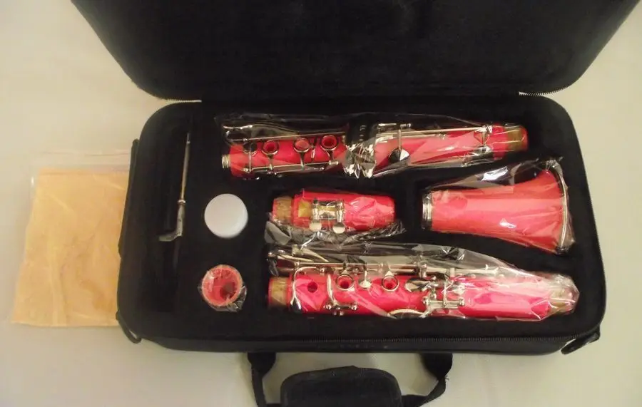 

Excellent Color Clarinet Bb soprano Pink+Case good sound and techniques