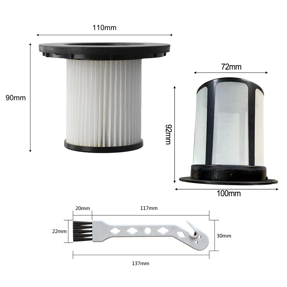 4/3PCS Filtro + Spazzola di Pulizia + Elemento Filtrante Schermo Per Filtro Bosch Per Aspirapolvere Per UNLIMITED 6 Parti di Elettrodomestici