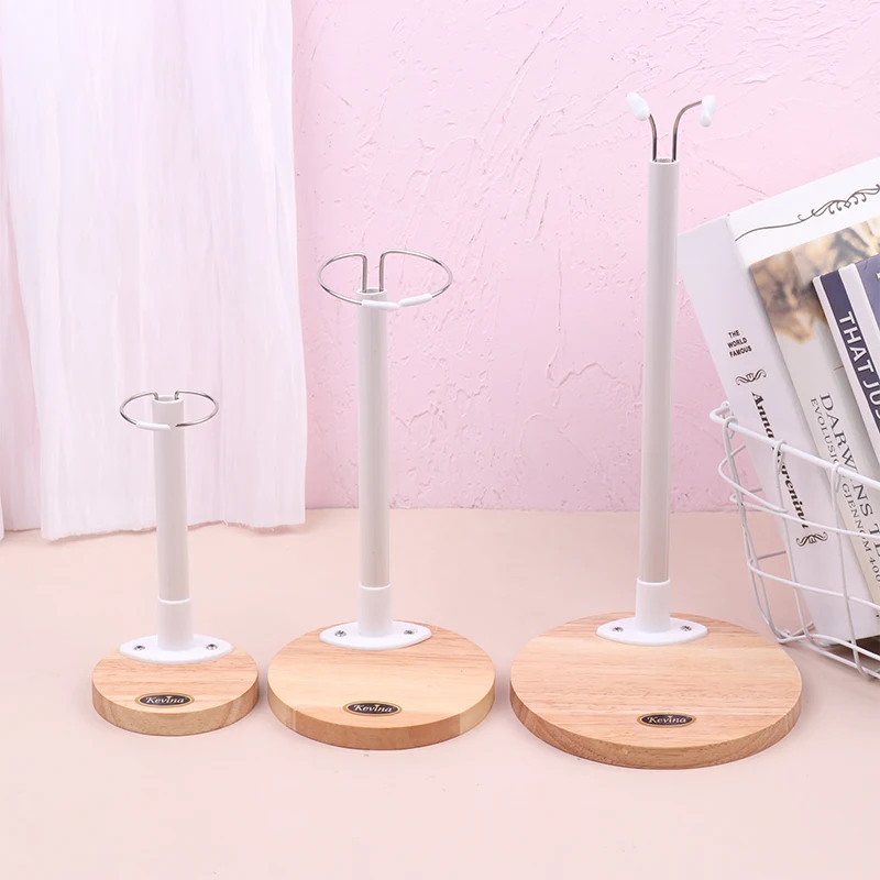 1Pcs 20-60cm Doll Stands Display Holder for Dolls Model Plastic Support Wooden Base Home Decoration