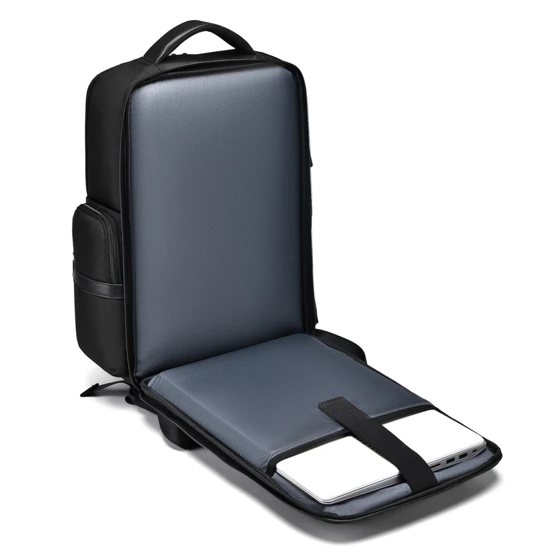 2026 High Quality Nylon Men's Backpack Waterproof Business 15.6 Inch Computer Bag Ballistic schoolbag Soft Handle 180 degrees view 4