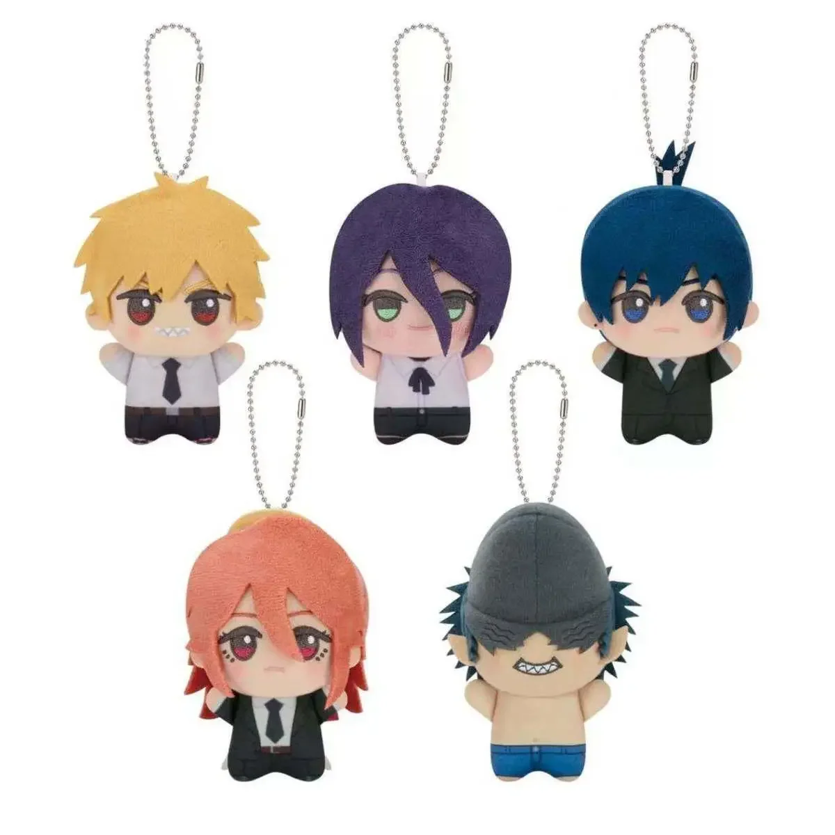 12cm Chainsaw Man Lucien Reze Denji Hayakawa Aki Beam Cosplay Plush Doll Cartoon Figure Idol Pendant Keychain Christmas Gifts