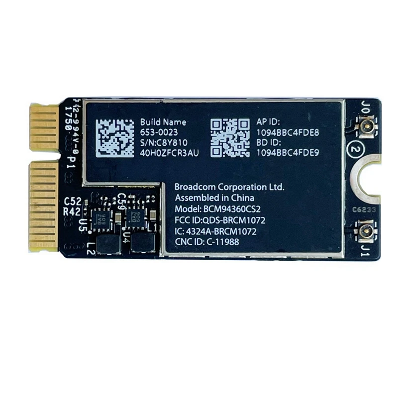 BCM94360CS2 Dual Band Wifi Card NGFF M.2 Key A/E Adapter Card WIFI BT 4.0 802.11Ac Card For 11Inch A1465 13Inch A1466