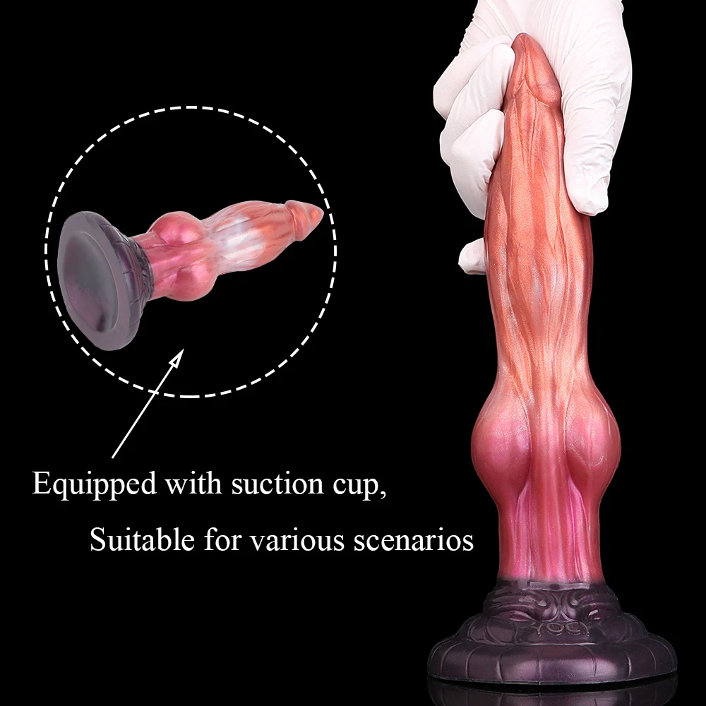 YOCY Monster Dragon Cock Big Dog Knot Anal Plug Double Layer Dildo Vaginal Stimulator Prostate Massager Sex Toys For Women Men view 6