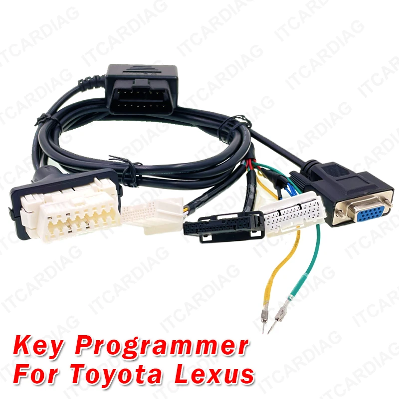 Toyo 30 3in1 Cable 4A 8A BA Connector Smart Key Cable 16pin OBD Cable for OBDSTAR K518 Xhorse Key Tool Plus for Toyota / Lexus