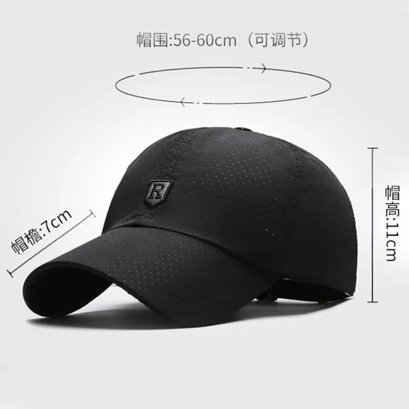 Gorra de pesca para hombre, gorra de béisbol con protección solar transpirable de malla deportiva de secado rápido para verano al aire libre, gorra