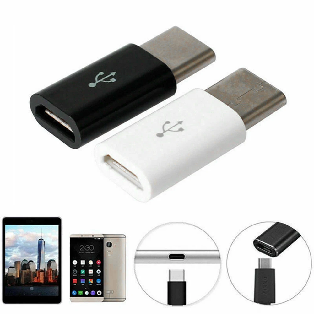 Adapter USB konwerter wygodny Micro USB żeńska do typu C męskie adaptery linia danych ładowania konwerterów do konwertera telefonu