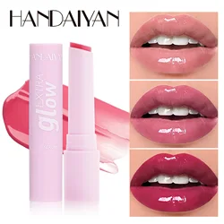 Handaiyan Langlebiger Lippenstift, wasserfest, feuchtigkeitsspendend, Spiegel, wässriges Gelee, Lippenstift, Lippenfüller, Lippenbalsam, Make-up