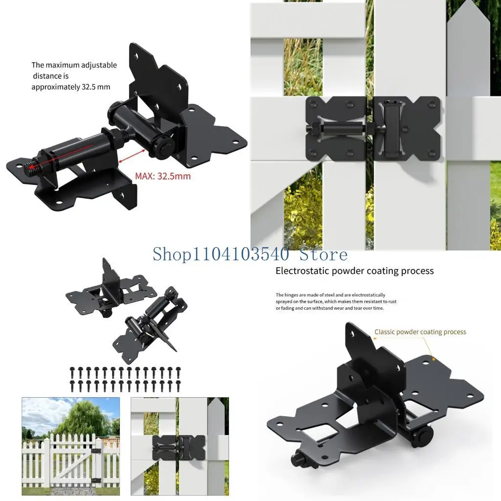

02DC Stainless Steel Gate 90 Degree Garden Gate Fence Door Hinge Enduring