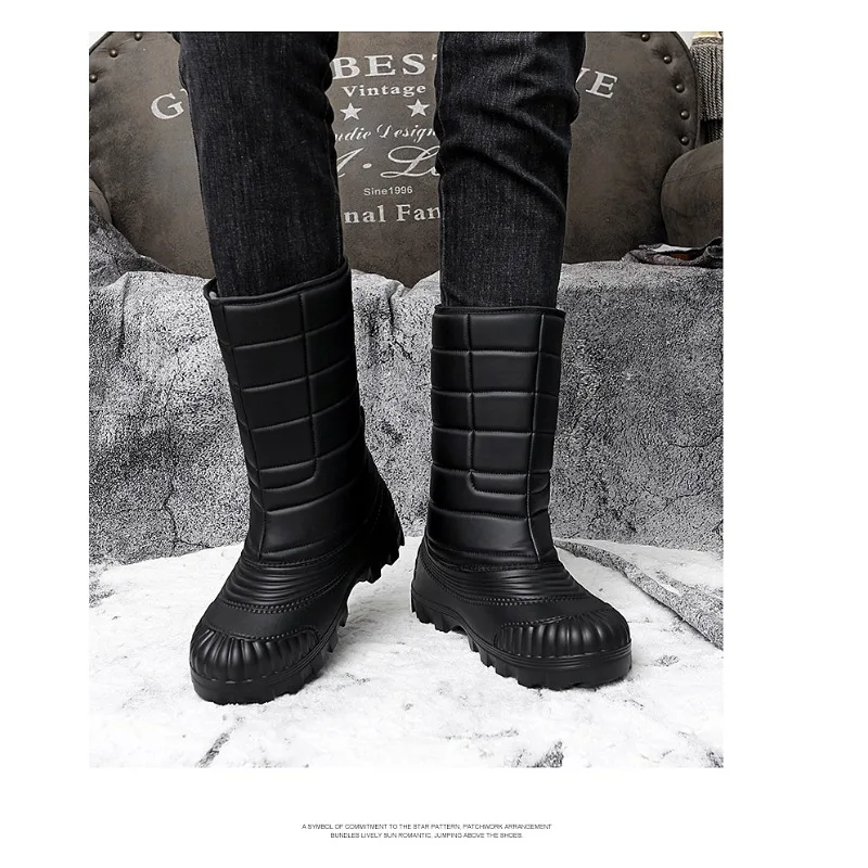 

Men Winter Snow Boots Outdoor Fishing Shoes Snow Trekking Shoes 2025 New Male Outdoor Walking Fishing Men Sneakers Men Boots