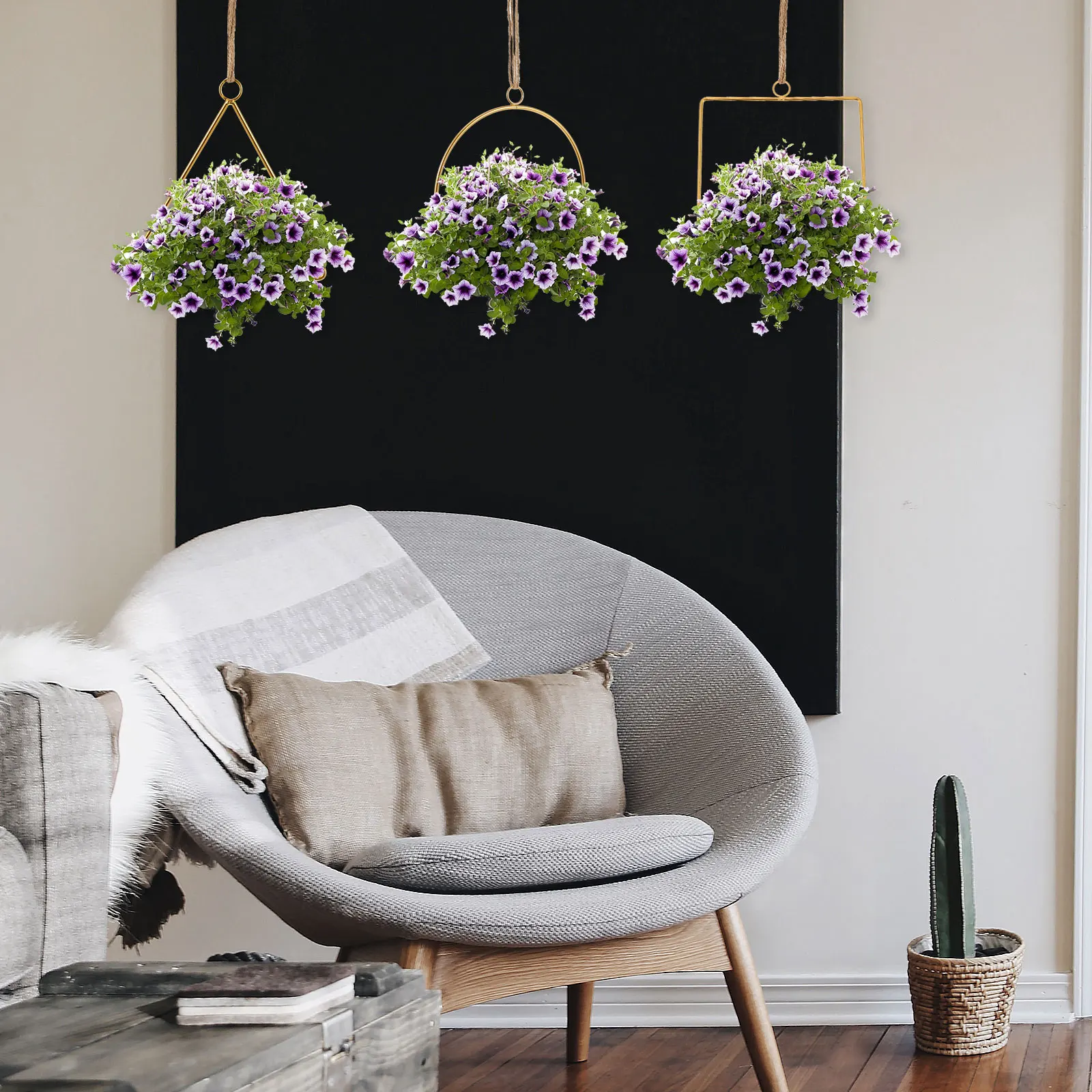 

3Sets Flower Wreath Iron Frames Smooth Metal DIY Wreath Hoops Garland Wire Frame for Handmade Crafts Iron Frame