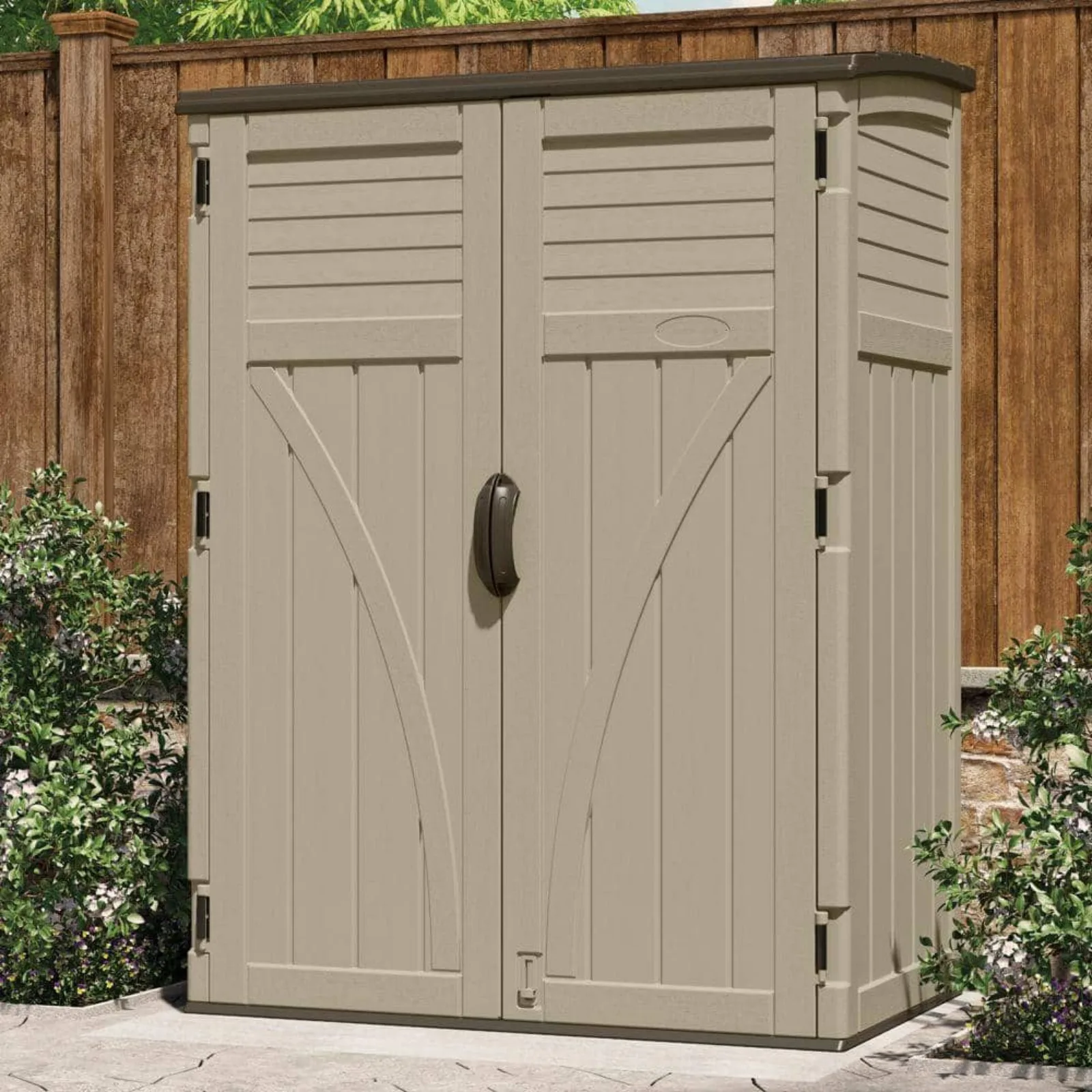 US 2 ft. 8 in. x 4 ft. 5 in. x 6 ft. Large Vertical Storage Shed