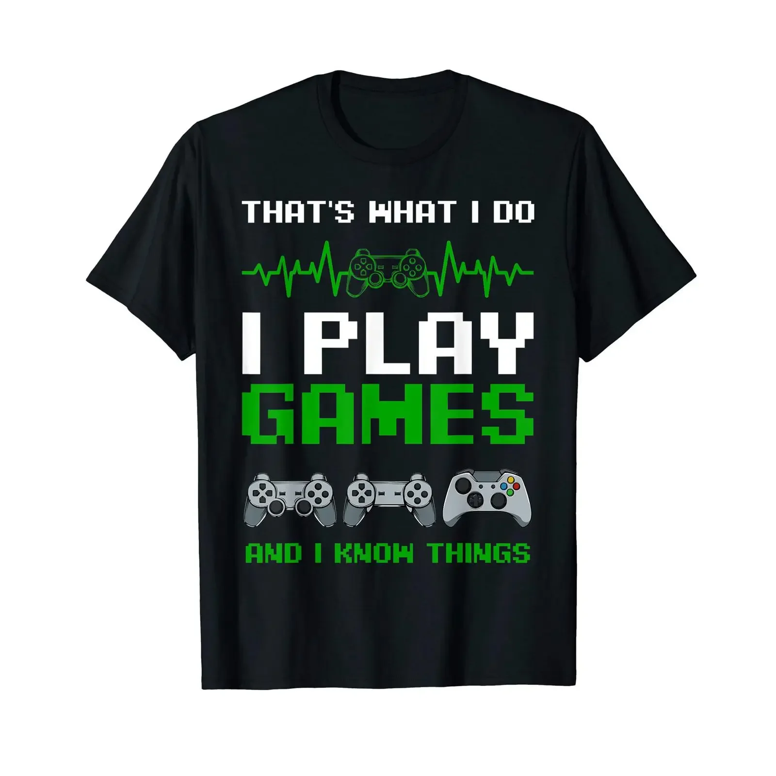 That's What I Do Play Games Heartbeat Gaming Controller T Shirt vintage Washed Versatile Stretched Stylish streetwear graphic