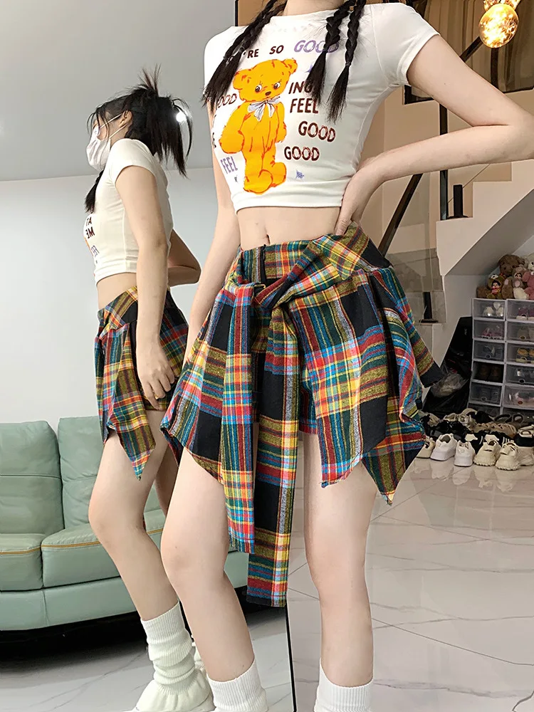 Saias femininas tamanhos destacáveis fendas fio líquido cintura alta pérola estranho meia-noite balão risca de giz pena corpo estudante