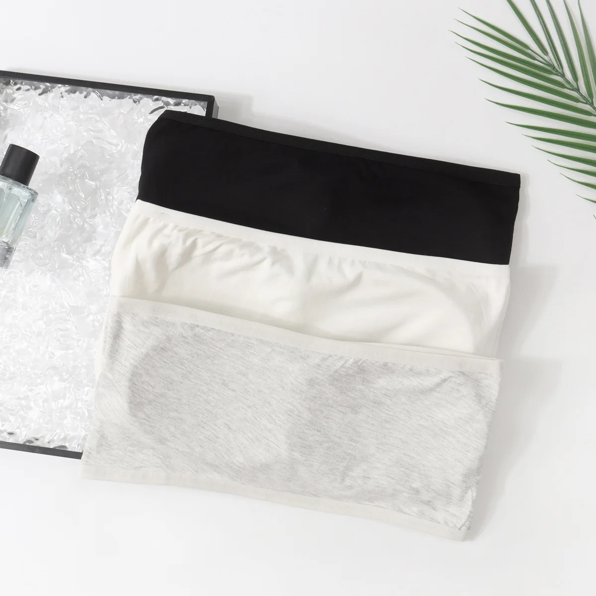 3 Stück Mädchen-Modal-BH ohne Träger, nahtloser Crop-BH für Schülerinnen, weicher BH für Damen, Unterwäsche für Schülerinnen der Mittel- und Oberstufe – Detail 6