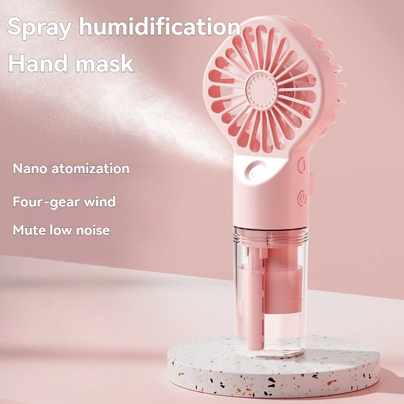 The new F3 Handheld Spray fan Large Wind Humidifier Spray Water Refill Fan Mini Handheld fan is easy to carry