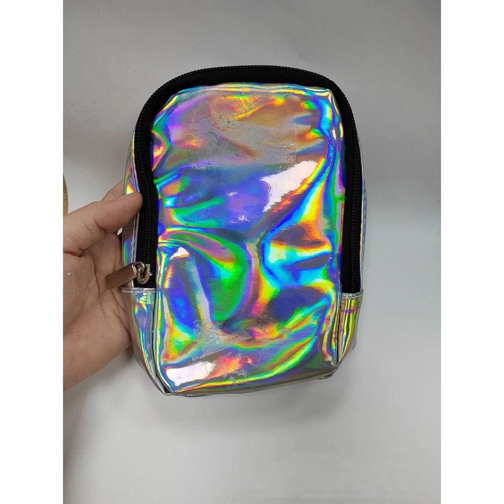

Holographic Leg Bag for Women, Adjustable Waist Bag for Outdoor Carnivals and Hiking