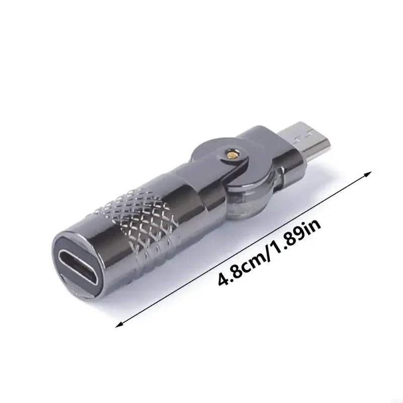 90Degree usb قابلة للتدوير أنثى إلى محول الذكور لشحن مريح لأقراص الهواتف كاميرات 480 ميغابت في الثانية بيانات