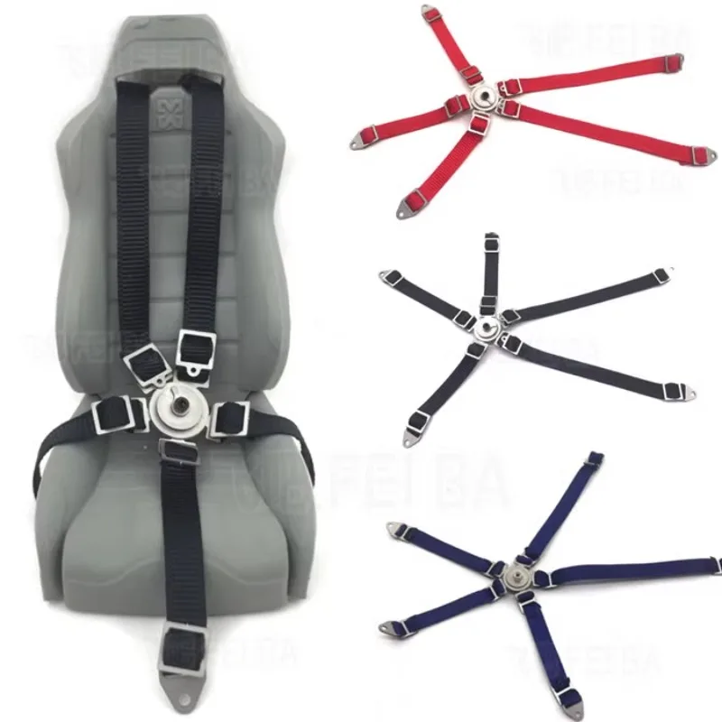 

One Pair of Metal Interior Seat Belts for Axial Wraith Ghost 90018 90020 90045 90056 DIY Modifying Decorative Accessories