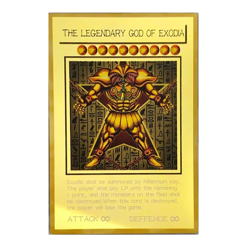 

Japanese Anime Yu-Gi-Oh! Homemade DIY Dark Archmage Exodia Collectible card toy Christmas birthday gift