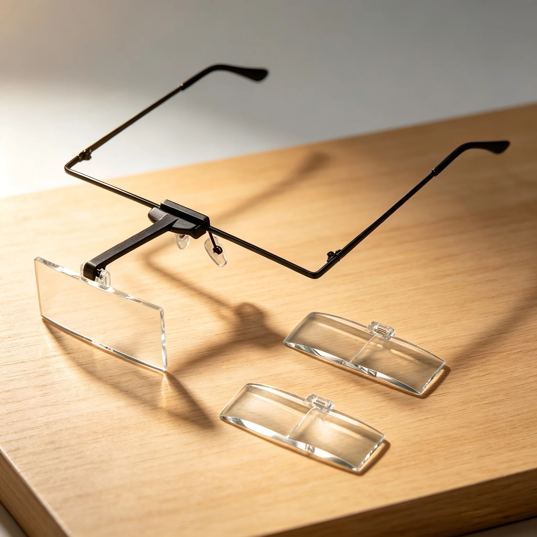 Eyewear Magnifier Glasses 3 Replaceable Lenses Loupe for Watch Repair Reading Magnifying Glass Headband