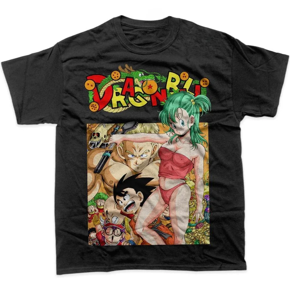 

Футболка Dragon Ball, мужская повседневная футболка из чистого хлопка с круглым вырезом, одежда с короткими рукавами, летняя спортивная повседневная одежда с короткими рукавами, топ