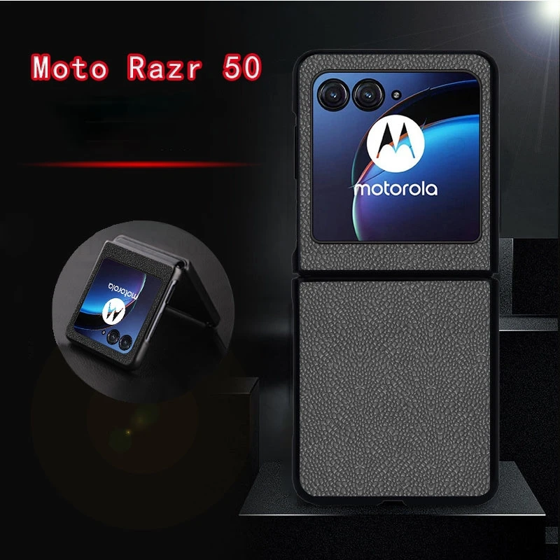 Capa For Motorola Razr 50 40 Ultra Leather Shockproof Phone Case For Moto Razr 50 40 gen 5 4 Razr5 Protection Holster Flip Cover