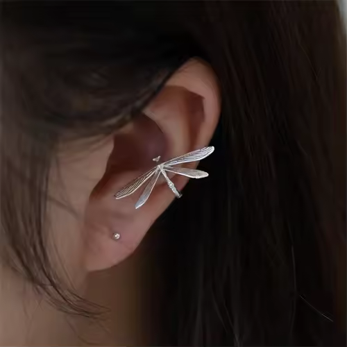 XIYANIKE Vintage Delicate Dragonfly No Hole Ear Bone Clip Earrings For Women New Fashion Jewelry Party Gift серьги жен - Image 3