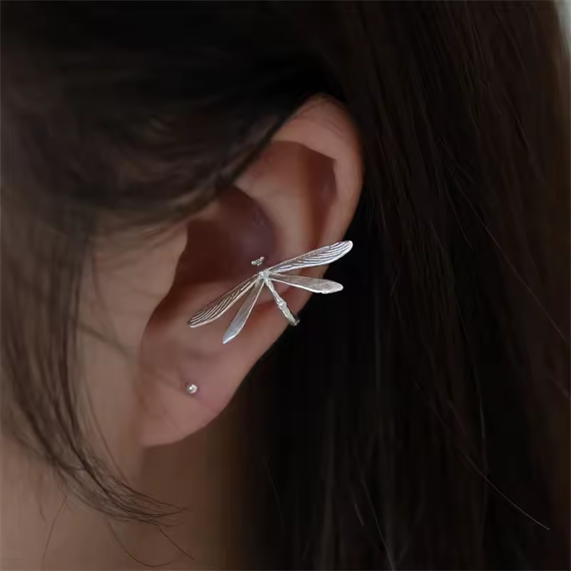 XIYANIKE Vintage Delicate Dragonfly No Hole Ear Bone Clip Earrings For Women New Fashion Jewelry Party Gift серьги жен - Image 3