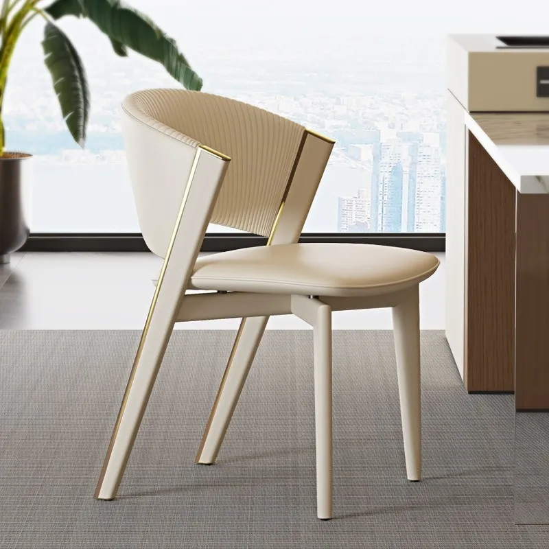 

Ergonomic Throne Dining Chairs Unique Modern Leather Designer Kitchen Dining Chairs Comfortable Hotel Stoel Kitchen Furniture
