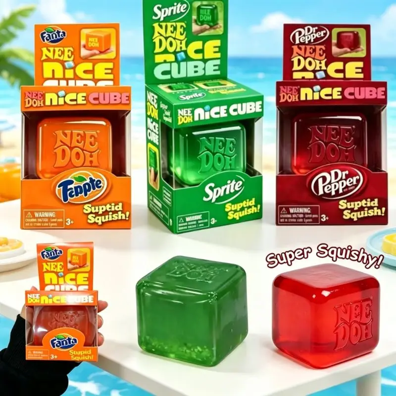 Nova chegada nee doh agradável cubo sensorial fidget cubo alívio do estresse ansiedade ferramenta sensorial para foco tdah & escritório mesa calmante gadget