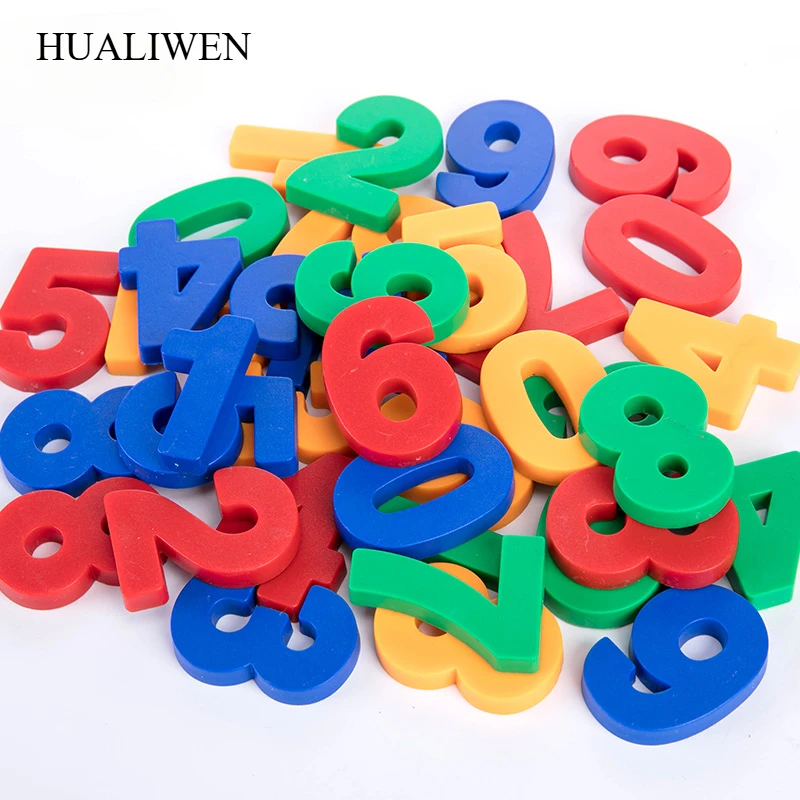 デジタルカラー磁気ステッカー、ホワイトボード磁性粒子、学生用品、0-9