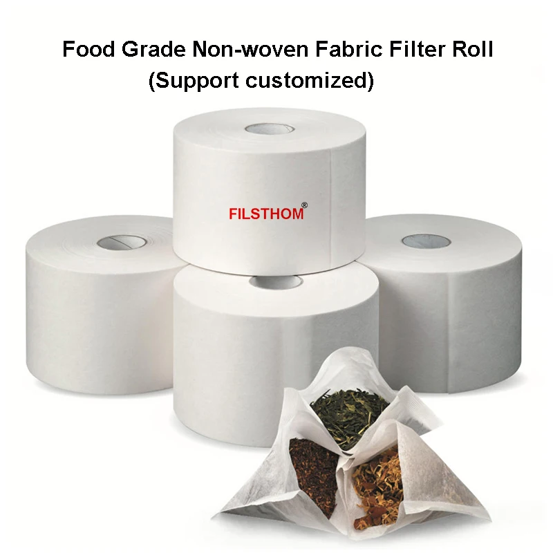 40GSM Non Woven Filter Roll Food Grade Packaging Tea Herbal Medicine For Packing Bag Heating Sealing