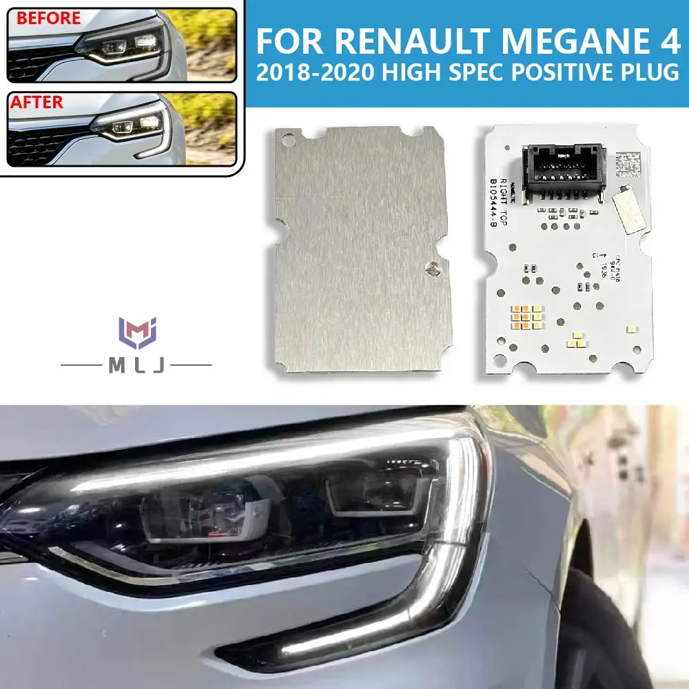 For Facelift Renault Megane RS IV 2018-2020 High Spec DRL LED Daytime Running Lights LED Board Light DR Module Car Accessories