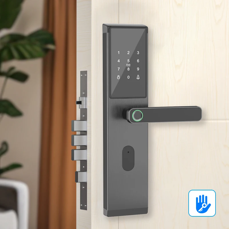 JCF3320 Smart Door Fingerprint Lock,Security Home Keyless Lock, Password RFID Card Lock for Apartments