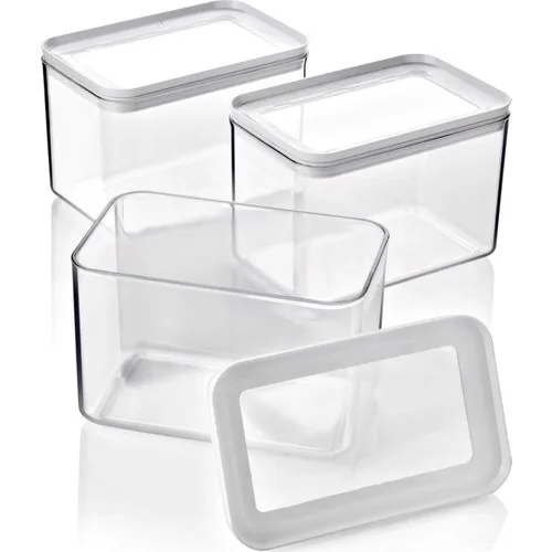 Queen's Kitchen 3 Pcs 1750ML Acrylic Storage Container