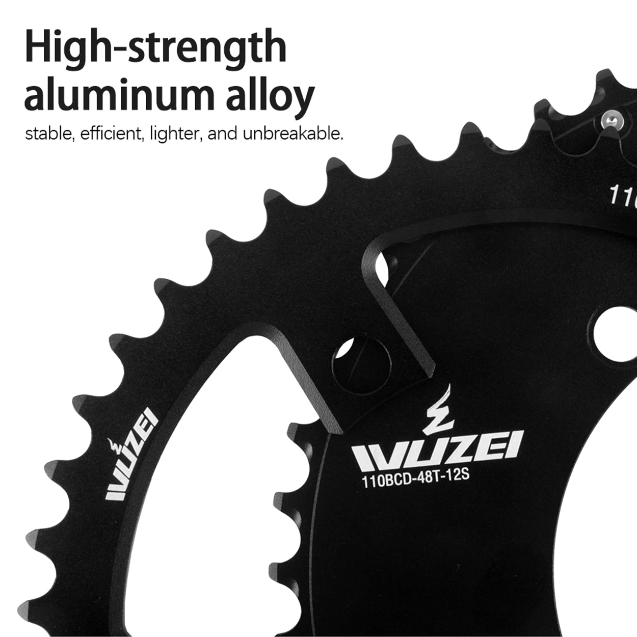 WUZEI 110BCD Road Bike Double Chainring 2x10/11/12 Speed Bicycle Chainwheel 48T/33T 58T/44T Crown for Shimano 105 Ultegra R8000