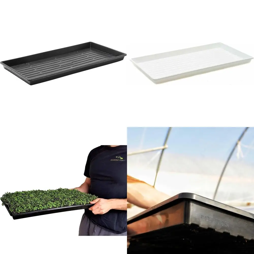 

Черные лотки для выращивания микрозелена с диагональю фермера на 30 штук без дренажных отверстий