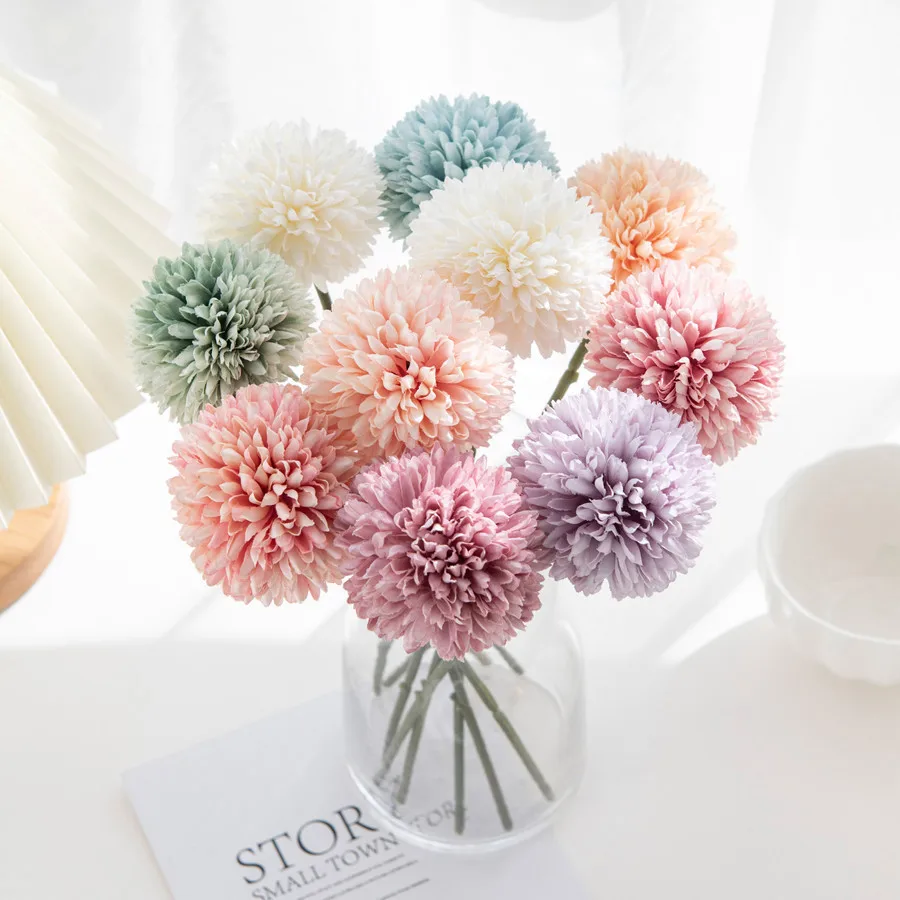 10/15 Stück Künstliche Blumen Chrysanthemen Halloween Heim Tischdekoration Outdoor Garten Hochzeit Kranz Brautsträuße DIY Geschenk – Detail 5