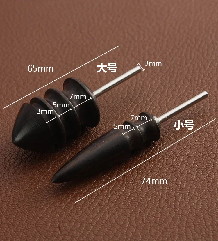 1Pc Brand New and High Quality Leather Edge Polishing Slicker Flat/Pointed Head Sandalwood Leathers DIY Tool