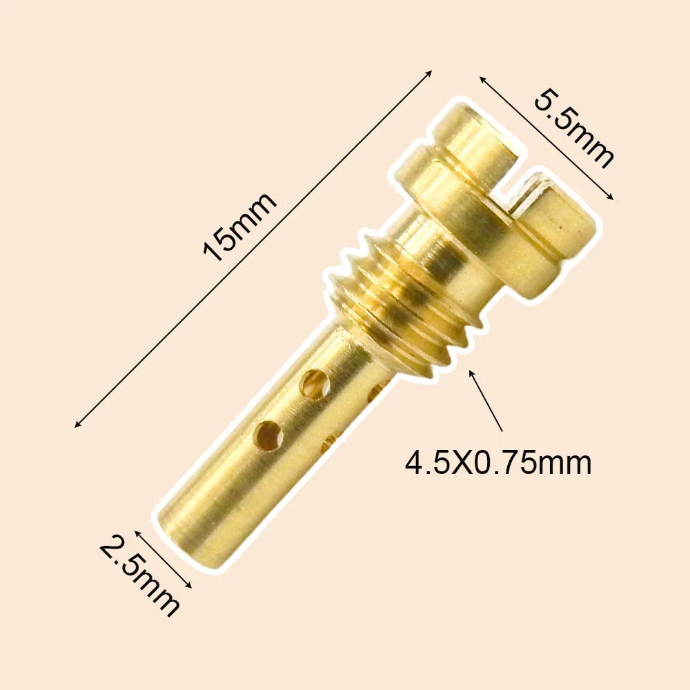 

Slow Pilot Jet 4.5X0.75mm Thread for Keihin Kawasaki CV CVK FCE FCR Carburetor N424-25 Injector Nozzle SIZE 28-58