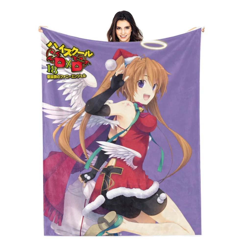 High School D×D Sexy Girl blanket,Canape Couverture Polaire,Couvre Lit ,Canapé Flanelle Doux et Chaud,Anime Flanelle douce