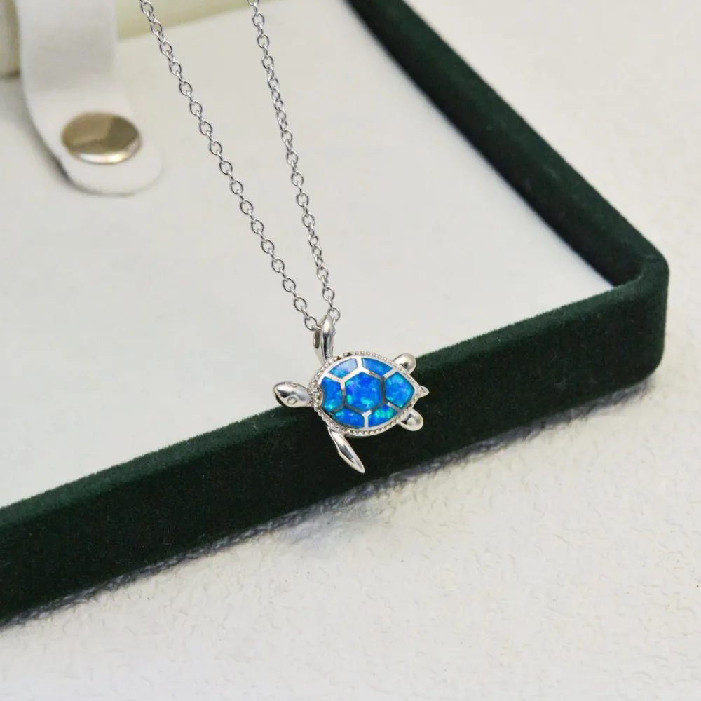 

Новое женское ожерелье Symphony, элегантное и модное эстетическое ожерелье с синей черепахой