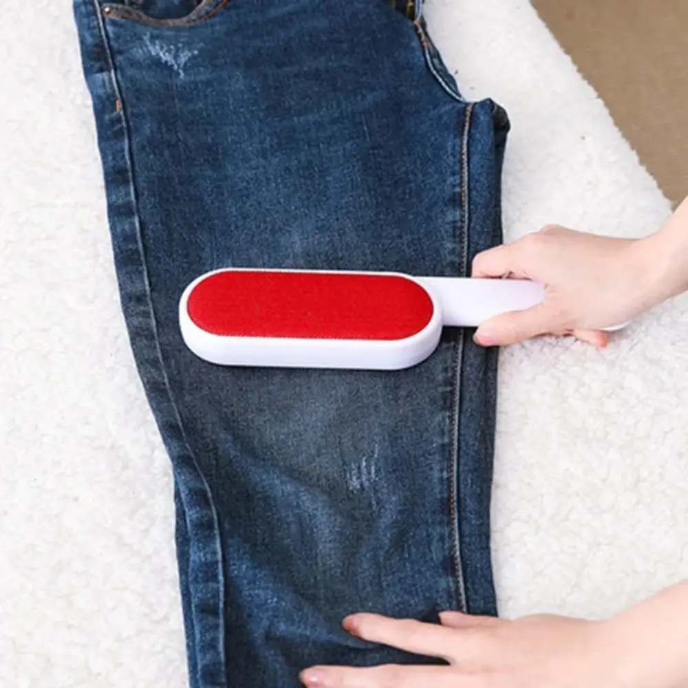 Double Sided Lint Remover Brush Reusable Clothes Coat Sweater Dust Brusher Electrostatic Woolbrushes Hairs Cat Dogs