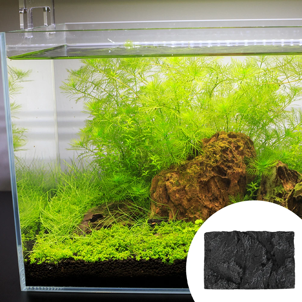 

2Pcs 45x28cm 3D Terrarium Background Reptile Tank Wallpaper Aquarium Scenery Turtle Box Cling Rock Panel Fish Tank Decorative