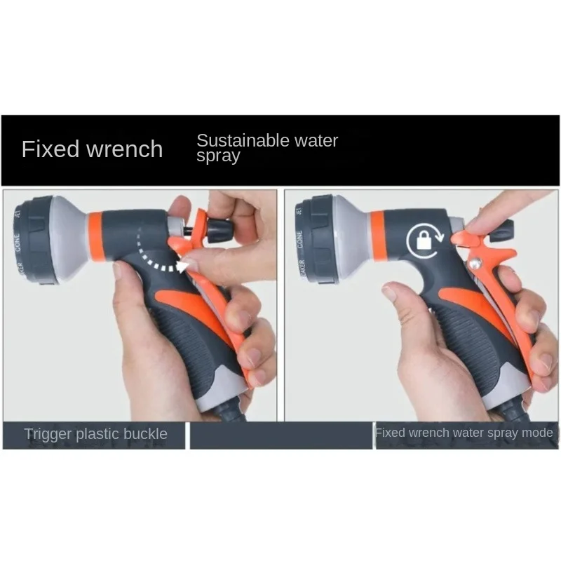 Spray Rasen Bewässerung Multifunktions Auto Waschen Hochdruck Langlebige Hand Werkzeuge Schlauch Sprinkler Düse Garten – Detail 29