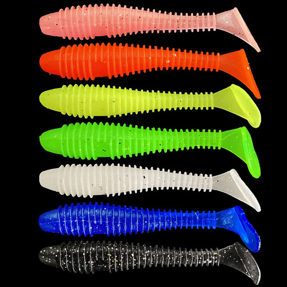 

20pcs/Lot Soft Lures Silicone Bait 5.5cm 6.5cm 7cm 7.5cm Goods For Fishing Swimbait Wobblers Artificial Fishing Tackle